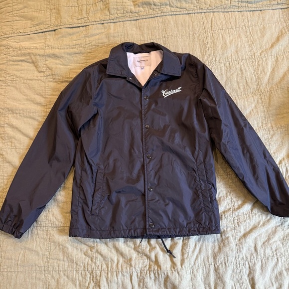 Carhartt | Men's (unisex) black WINDBREAKER CARHARTT WIP STRIKE COACH JACKET - Picture 1 of 5